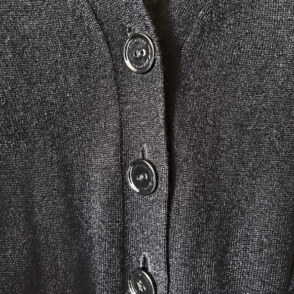 BURBERRY Vintage Lace Trim Collar Button & Tie Belt Cardigan - Picture 9 of 15